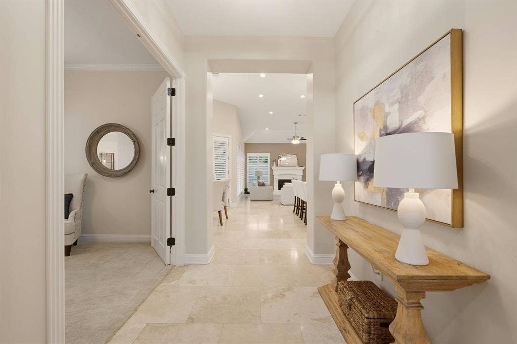 1120 Twin Oaks Drive, Prosper, TX 75078 Sophisticated living with exceptional value...this home has over $180k in recent updates/upgrades. Primary suite to the left.