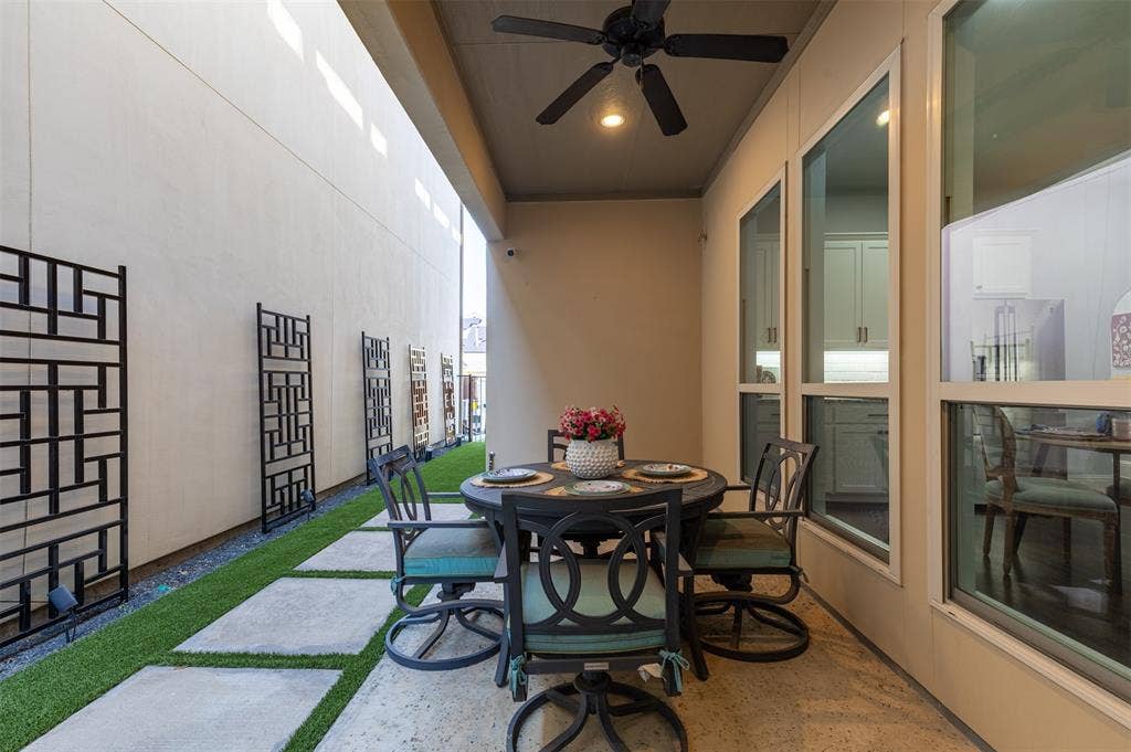 Private patio, ideal for morning coffee.