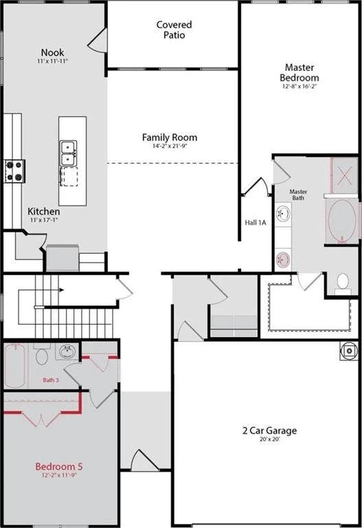 6304 Jib Court, Fort Worth, TX 76179 Floor plan