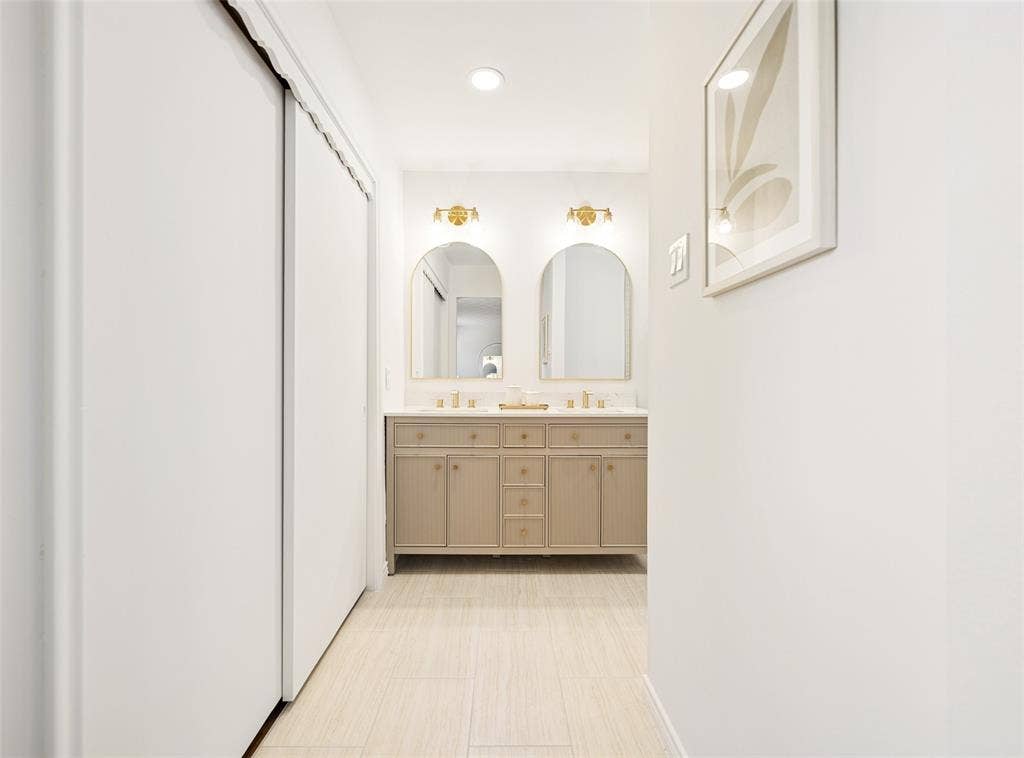 New vanity, hardware.