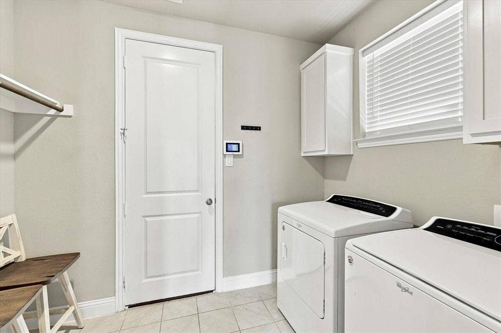 Extra storage in large laundry room