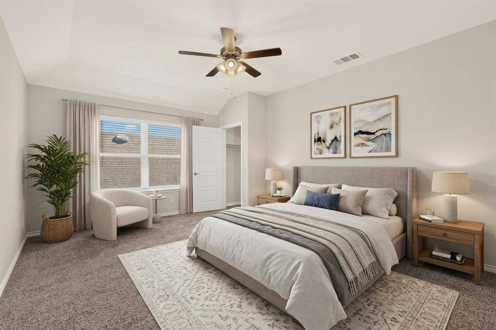 1601 Princeton Drive, Celina, TX 75009 virtually staging primary bedroom