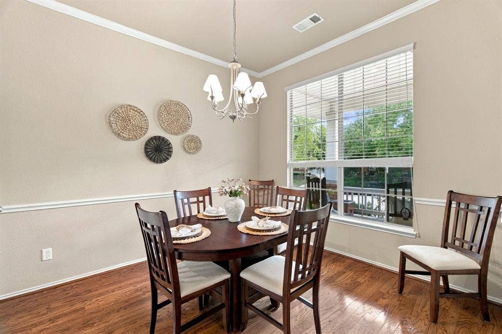 4220 Boxwood Drive, Denton, TX 76208 Harwood floors are in excellent condition and expand through the entryway and formal dining room and into the kitchen
