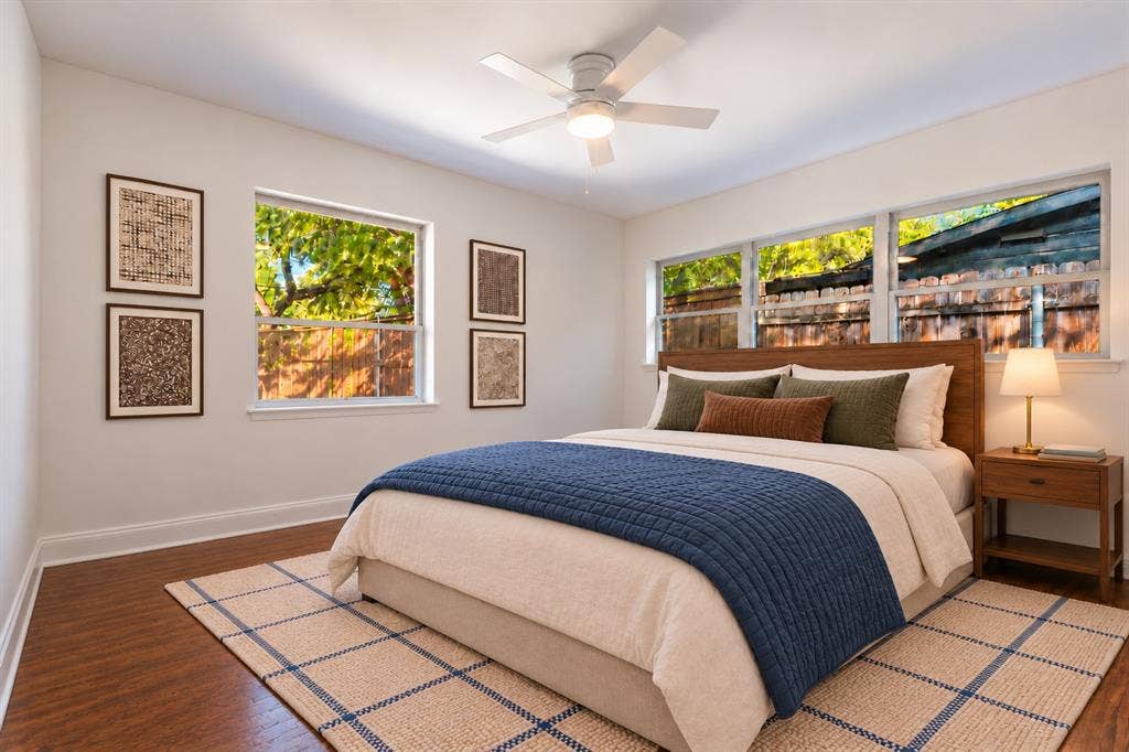 Virtually staged third bedroom