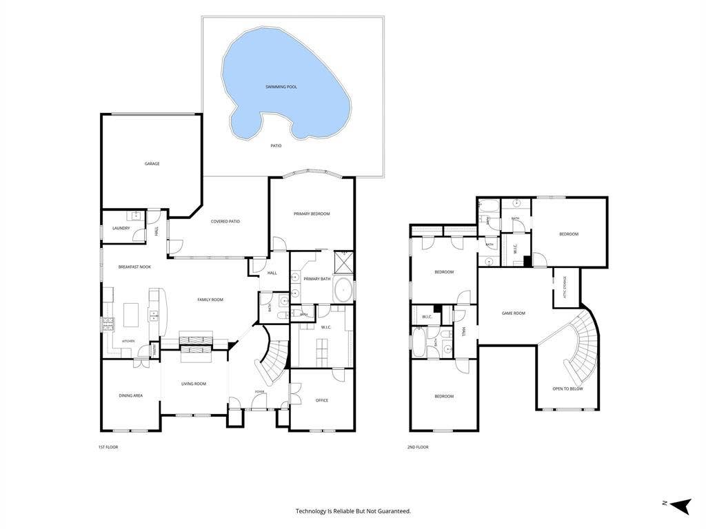 8004 Ashby Court, Plano, TX 75025 Floor plan is deemed highly reliable but not guaranteed.