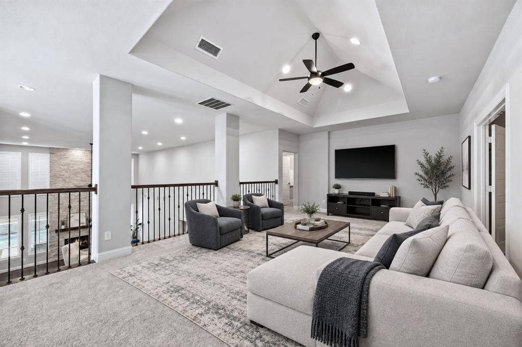 Virtually staged, as furniture has already been removed.