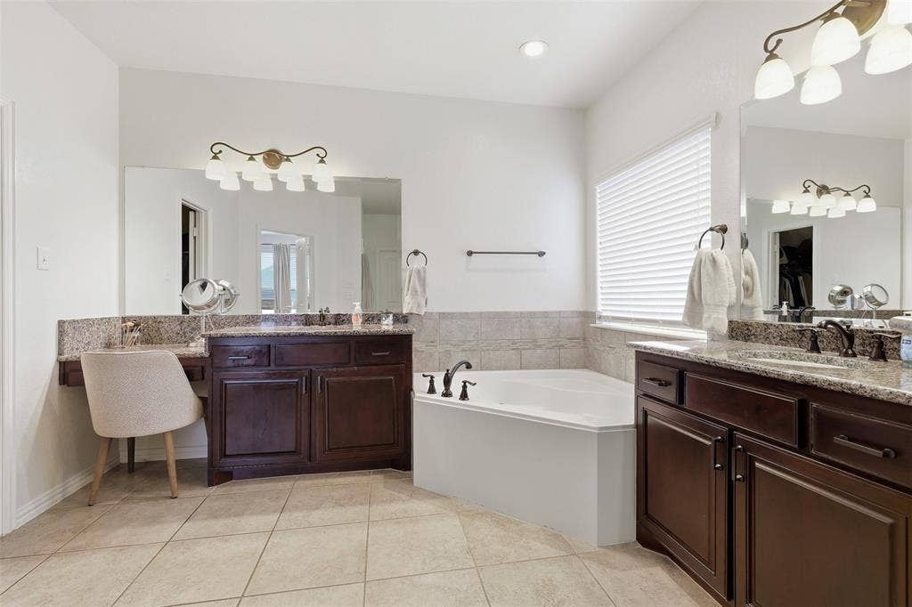 Built in Vanity for makeup