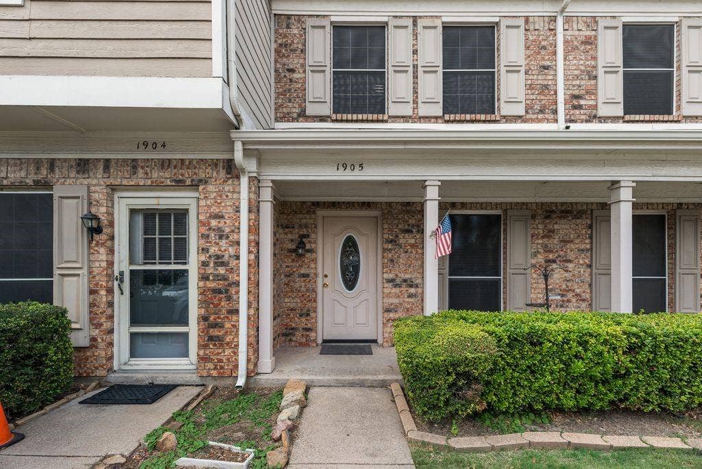 3801 14th Street, #1905, Plano, TX 75074 Brick exterior with light-colored siding accents