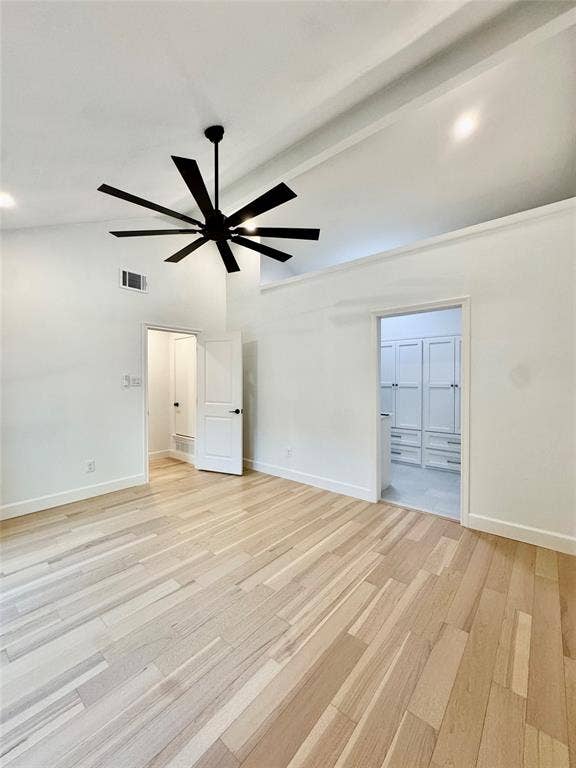 3706 Aries Drive, Garland, TX 75044 Recessed lighting, wood-finish flooring, vaulted ceiling, and built-in closet cabinetry
