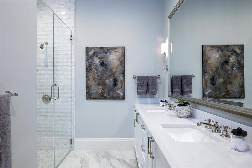 6115 Northwood Road, Dallas, TX 75225 Downstairs Bedroom Bathroom