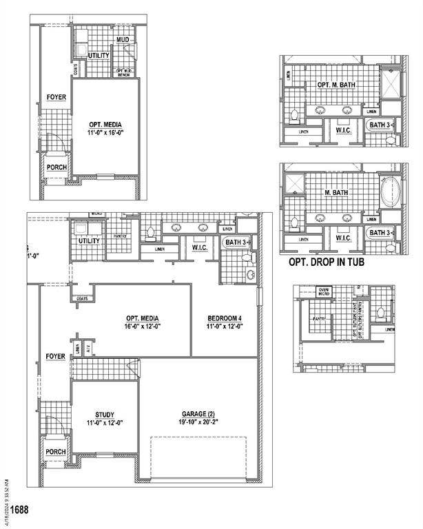 4865 Weeping Hollow Way, Midlothian, TX 76065 Floor plan options
