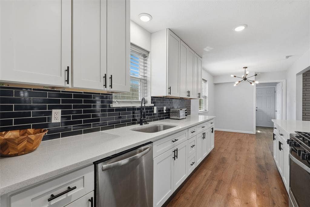 5221 Elkridge Drive, Dallas, TX 75227 Updated kitchen with lots of storage and S/S appliances