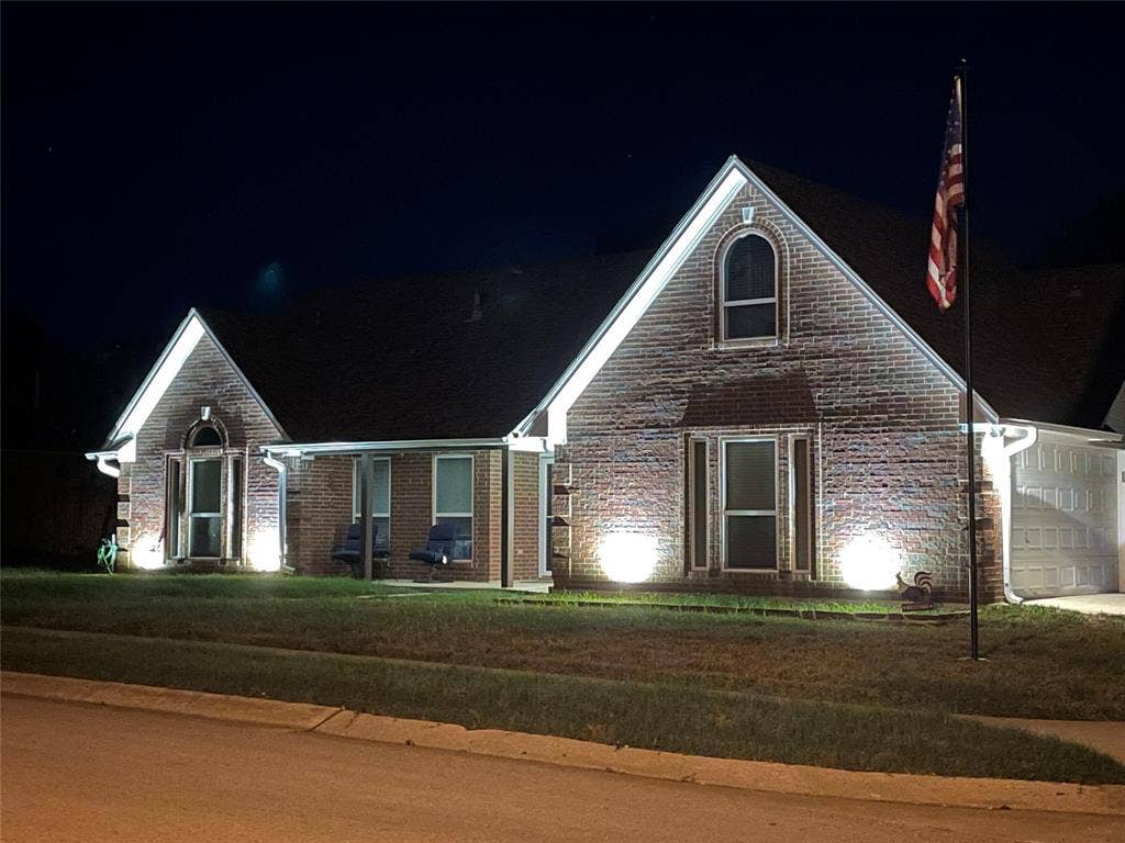 506 Amy Jo Circle, Aubrey, TX 76227 Brick exterior with gabled roof lines