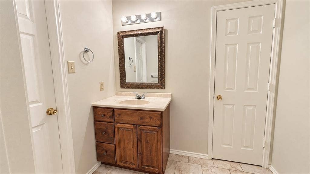Upstairs Jack and Jill sink area