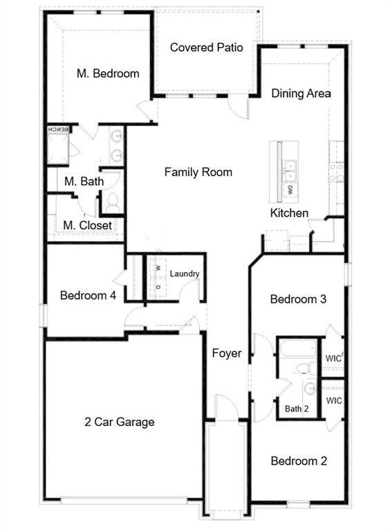 108 Timber Drive, Caddo Mills, TX 75135 Open and spacious floor plan