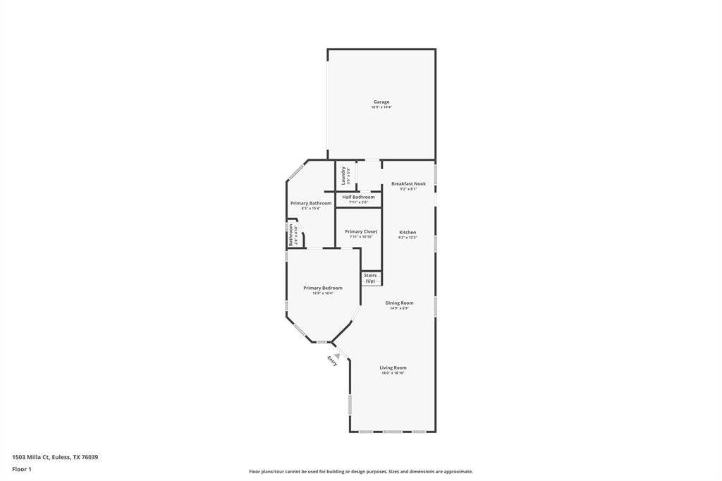 1503 Milla Court, Euless, TX 76039 Floor plan