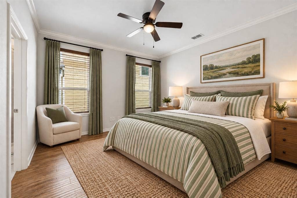 1409 Ellis Lane, Aubrey, TX 76227 Primary Bedroom—Virtually Staged