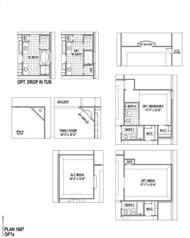 2035 Rustic Wood Lane, Midlothian, TX 76065 Floor plan options