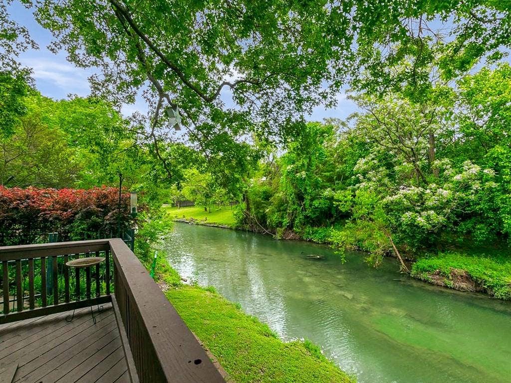 17411 Oakington Court, Dallas, TX 75252 Magnificent creek views from the private deck.