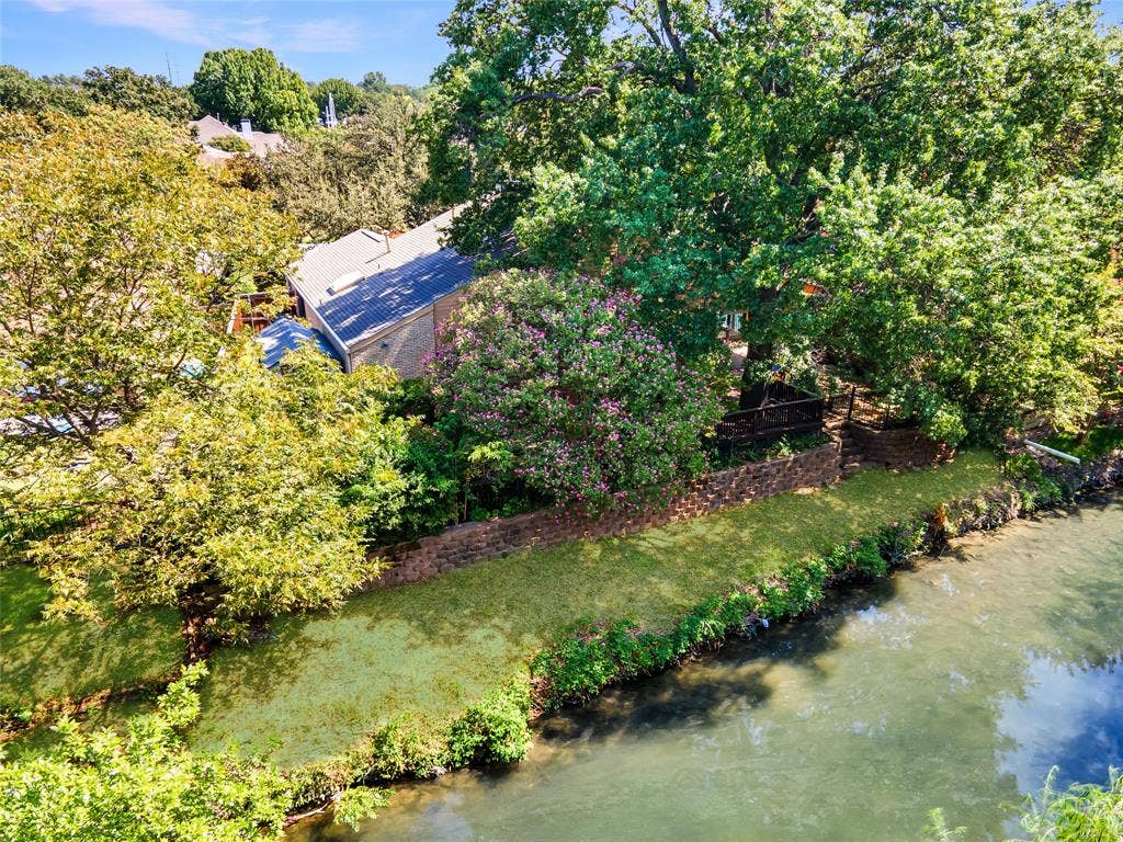 17411 Oakington Court, Dallas, TX 75252 view from the west, backside of the property.