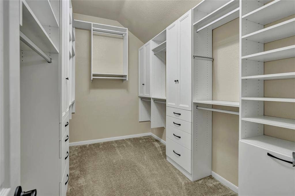 Customized primary closet