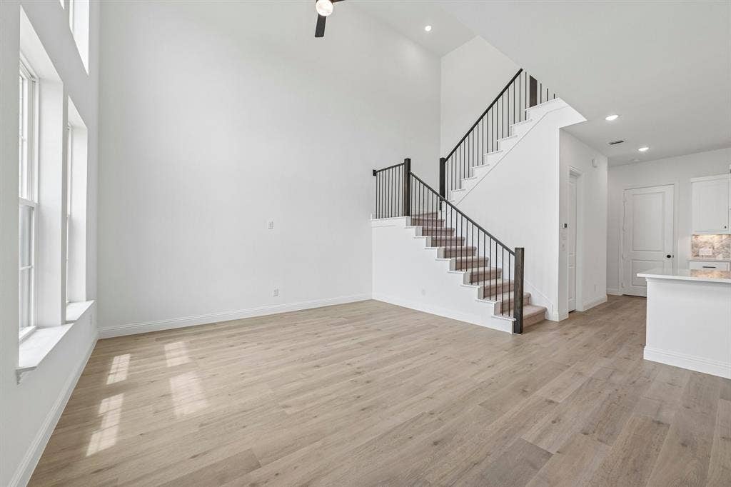 1374 Marsh Lane, Frisco, TX 75033 Our Austin floor plan offers an open and airy family room perfect for entertaining!