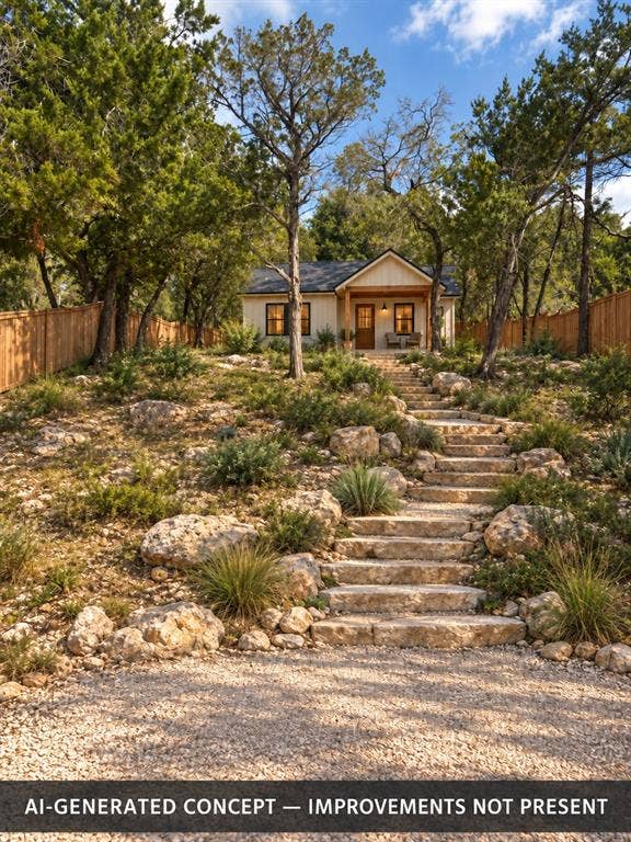 772 Rambling Drive, Canyon Lake, TX 78133 AI concept image for dreaming purposes only.