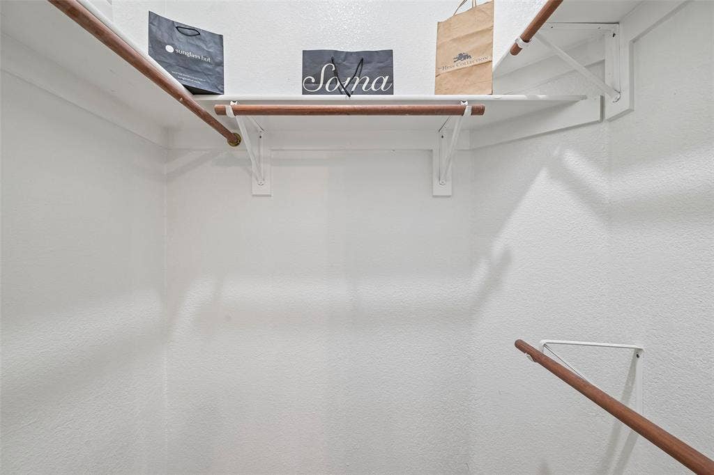 One of two walk in closets