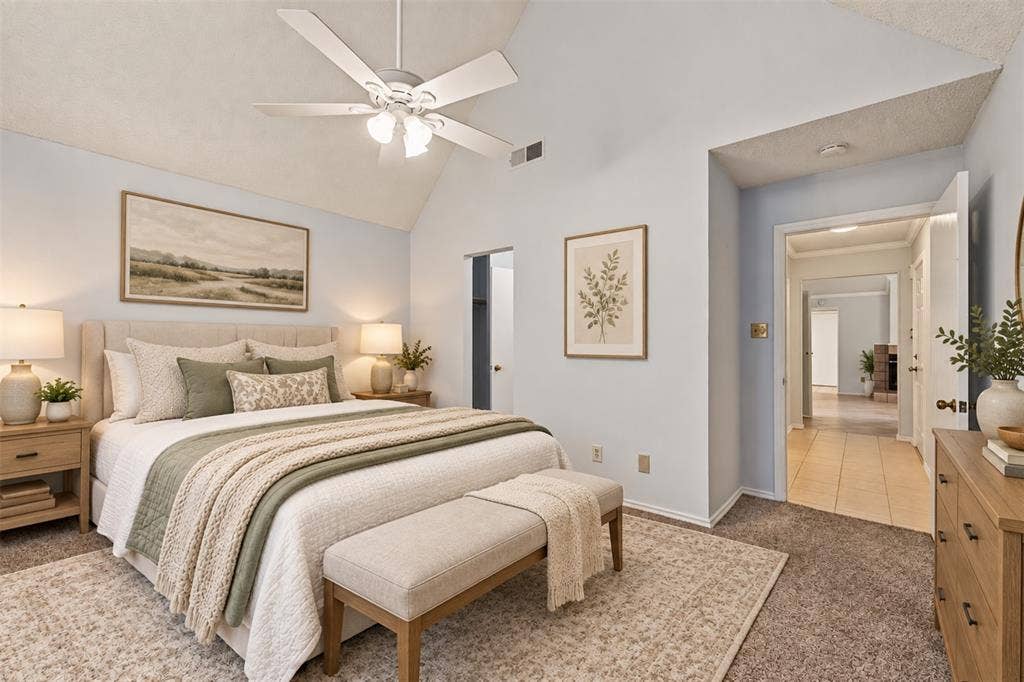 2800 Keller Springs Road, #1D, Carrollton, TX 75006 Bedroom Virtually Enhanced