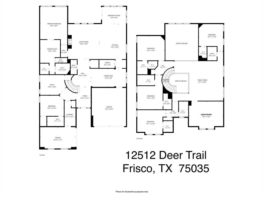 12512 Deer Trail, Frisco, TX 75035 Floor plan