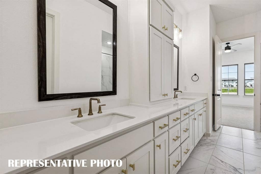 Ample room for two in this over the top owner's bath!REPRESENTATIVE PHOTO