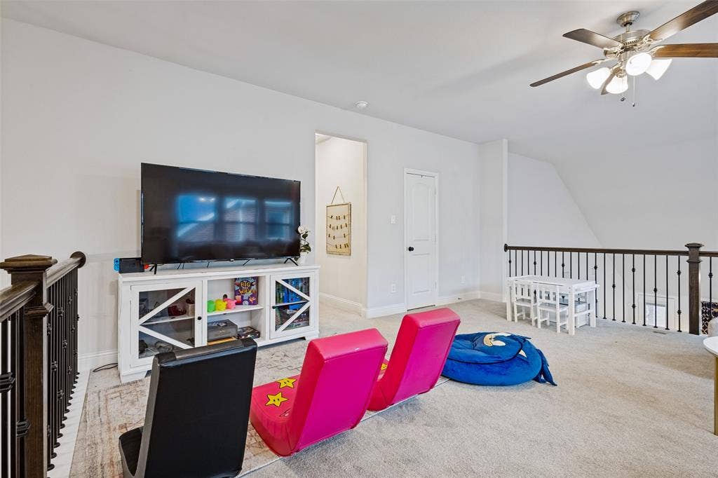 912 Lady Bird Drive, McKinney, TX 75071 Game room overlooking the downstairs are