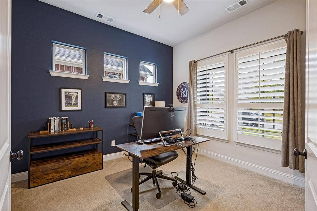 912 Lady Bird Drive, McKinney, TX 75071 Large office with large windows for natural lighting