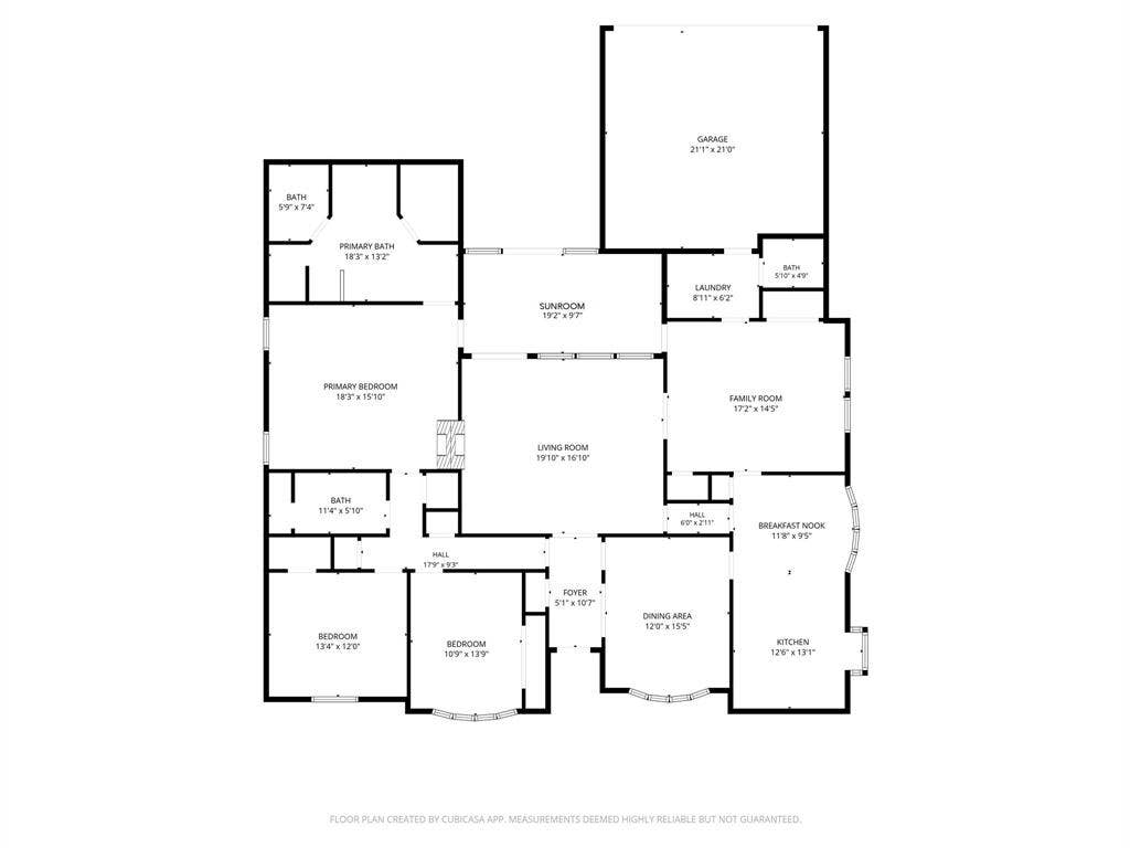 7104 Church Park Drive, Fort Worth, TX 76133 Floorplan of 7104 Church Park Dr, Ft Worth TX 76133 in the Candleridge Addition