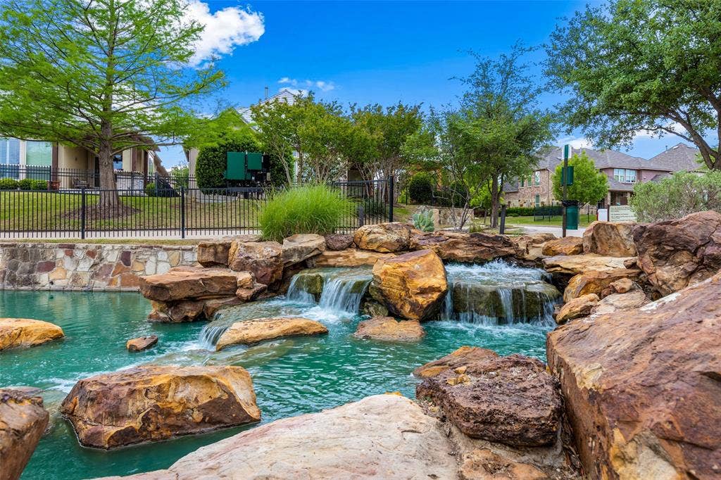 6009 Heron Bay Lane, McKinney, TX 75070 Lighted pond areas.