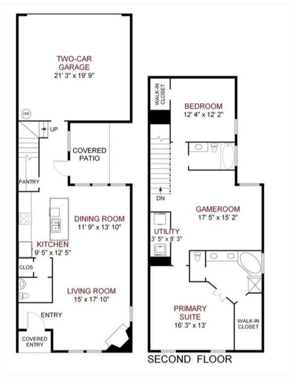 6816 Livorno Lane, Frisco, TX 75034 CURRENT FLOOR PLAN