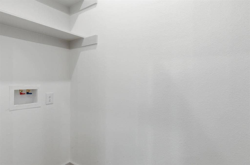 14583 Cherokee Lane, Log Cabin, TX 75148 Utility hookups with built-in shelving