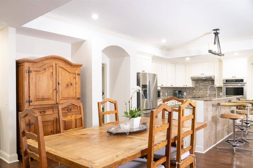 9902 Galway Drive, Dallas, TX 75218 Large dining area that overlooks the massive garden and outdoor space