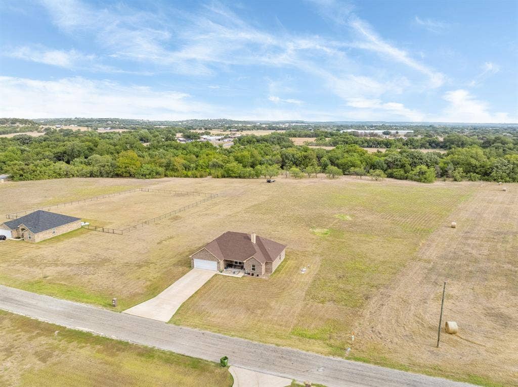 1215 River Hills Road, Stephenville, TX 76401 Drone view of home and acreage
