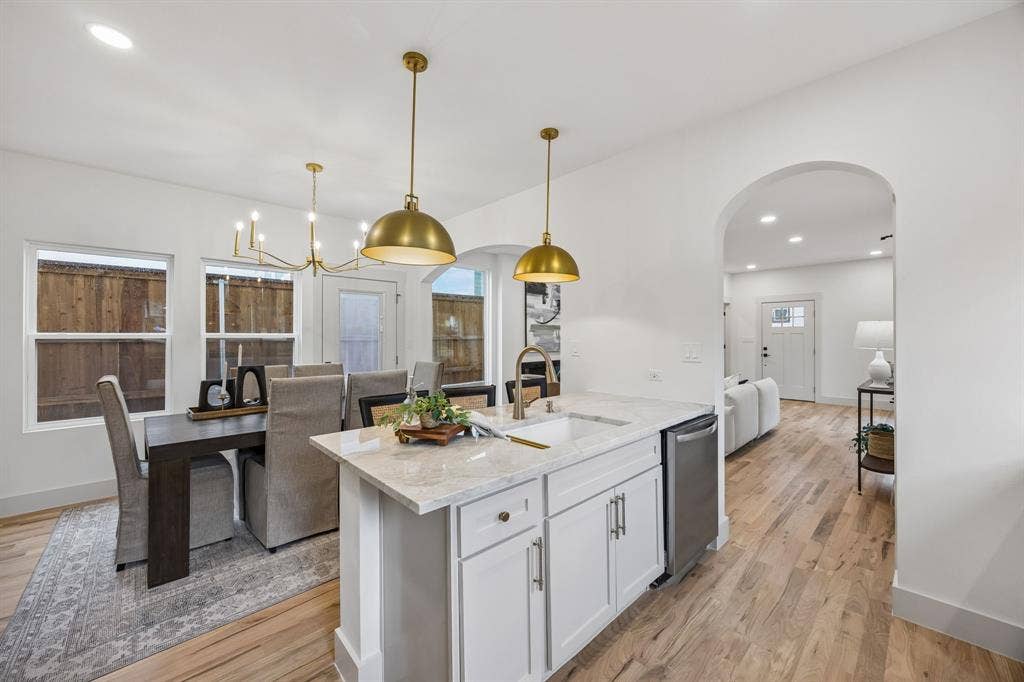 Looking into the living space