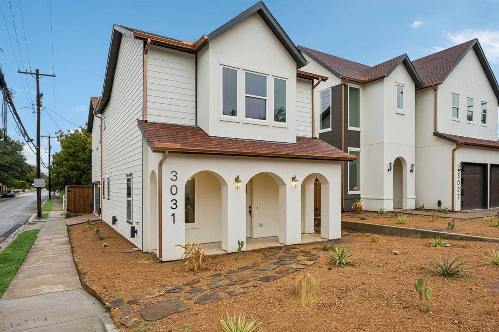 Located on a corner lot