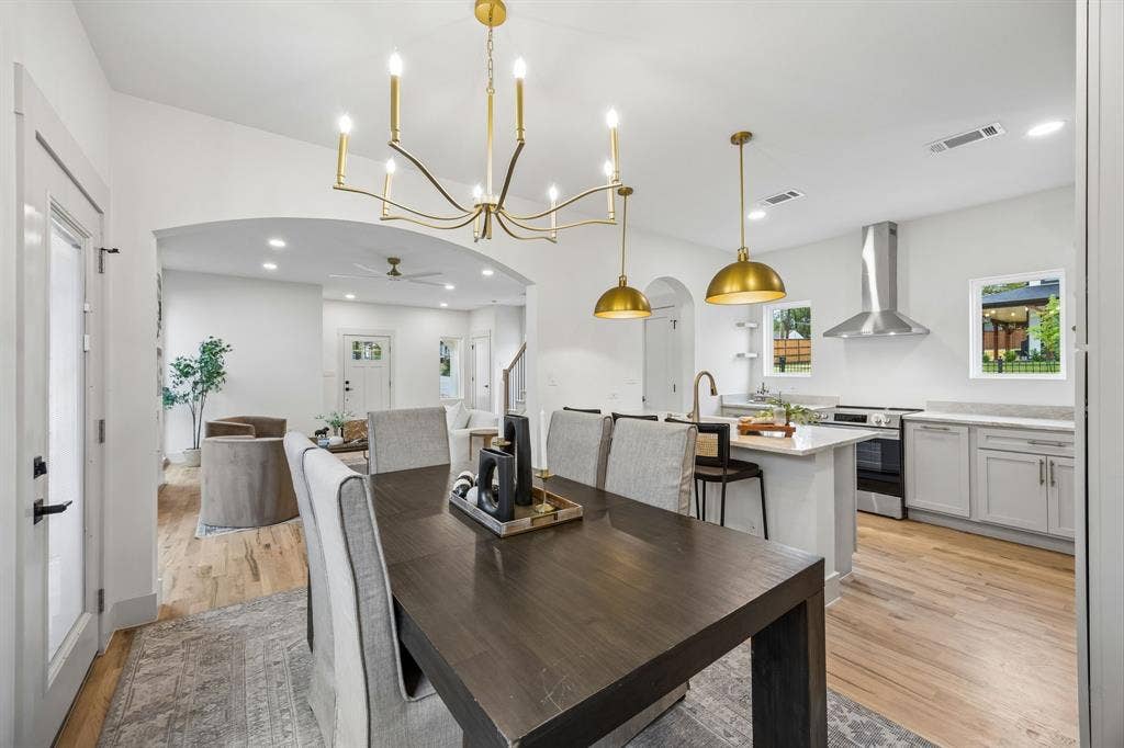 Looking towards the front of the home from the dining area