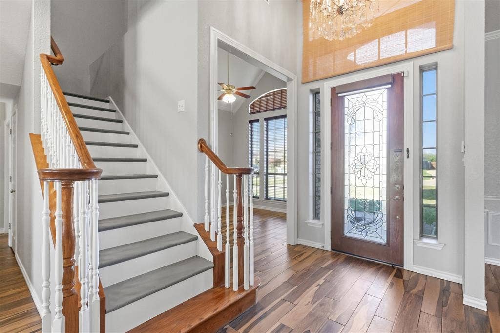 1013 Telford Trail, Crowley, TX 76036 Staircase and office view