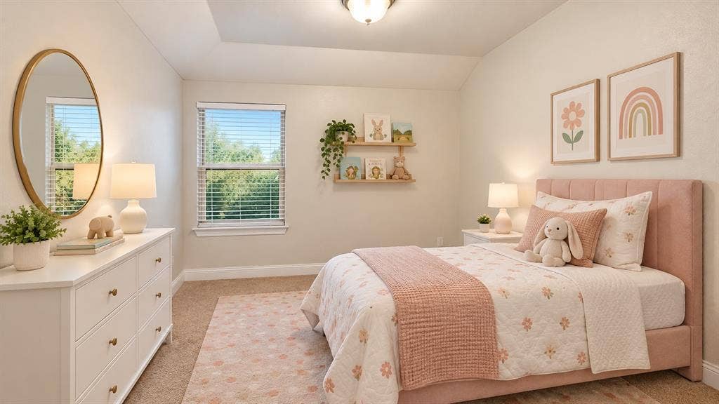 2909 Mountain Creek Drive, McKinney, TX 75072 Upstairs bedroom Staged