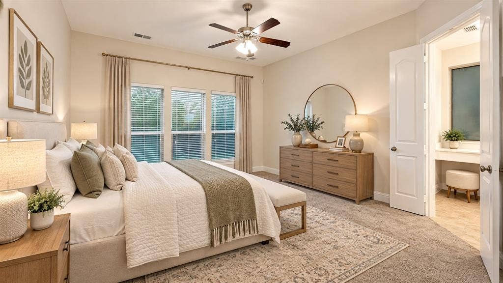 2909 Mountain Creek Drive, McKinney, TX 75072 Master Bedroom Staged