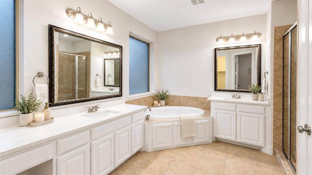 2909 Mountain Creek Drive, McKinney, TX 75072 Master BAthroom staged