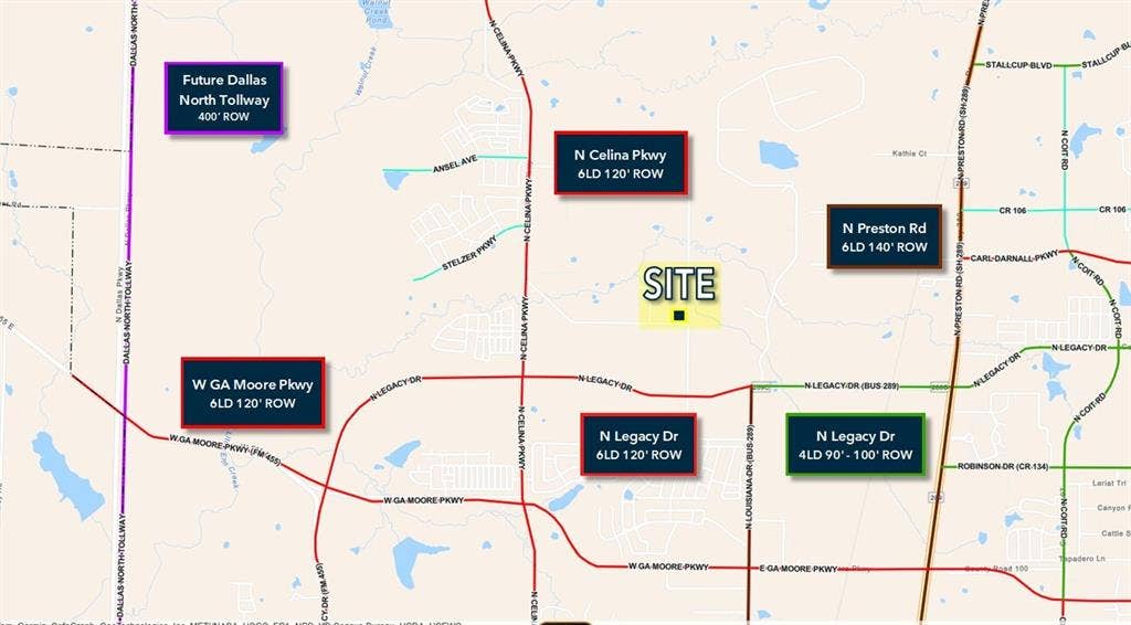 10944 County Road 58, Celina, TX 75009 Thoroughfare plan