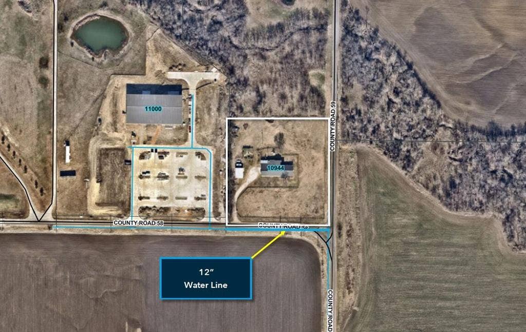 10944 County Road 58, Celina, TX 75009 City of Celina Water line availability