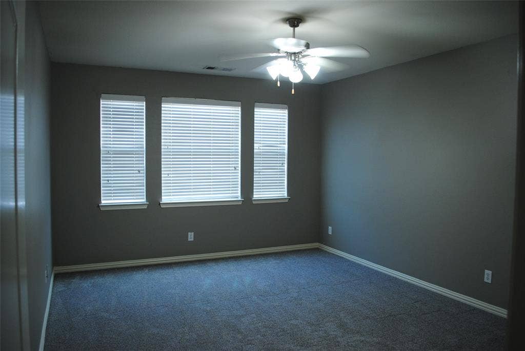 5108 Blackwood Drive, McKinney, TX 75071 Master Bedroom. Recessed lighting and ceiling fan with integrated light fixture