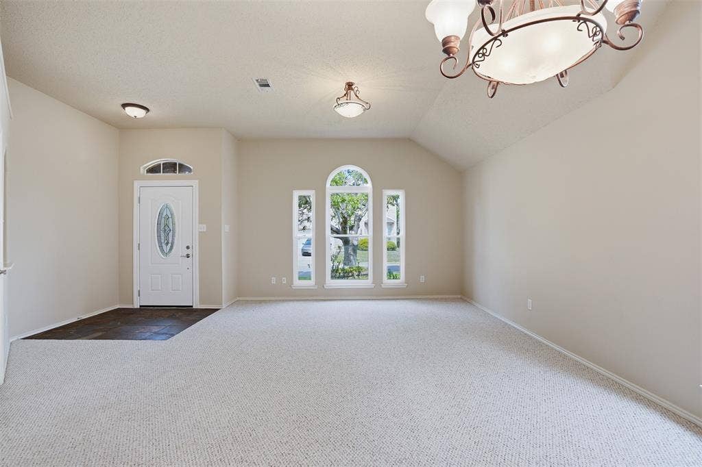 4525 Lodestone Lane, Fort Worth, TX 76123 Entry into Living & Dining Room